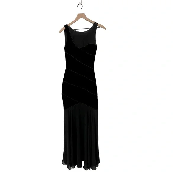 fitted lace wedding dress Kori Black Maxi Dress - 8 main image 0